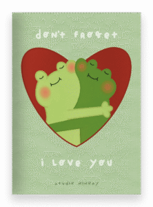 Unfrogettable Love | Cartão Ilustrado