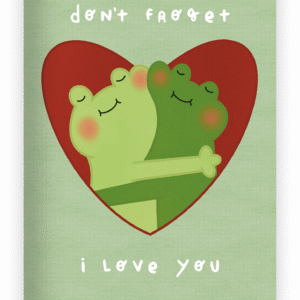 Unfrogettable Love | Cartão Ilustrado