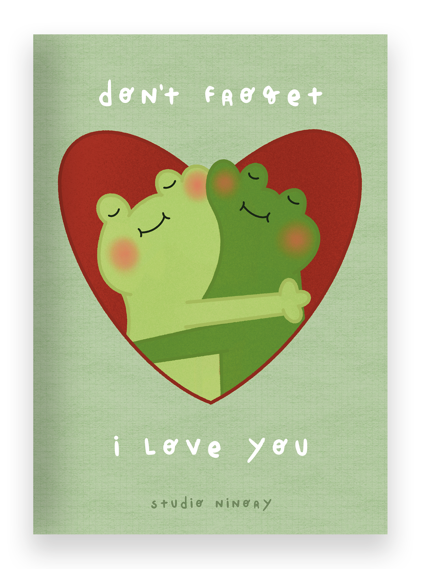 Unfrogettable Love | Cartão Ilustrado